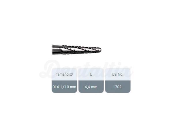 Fraise en carbure de tungstène H33R.104.016 (5 pcs)