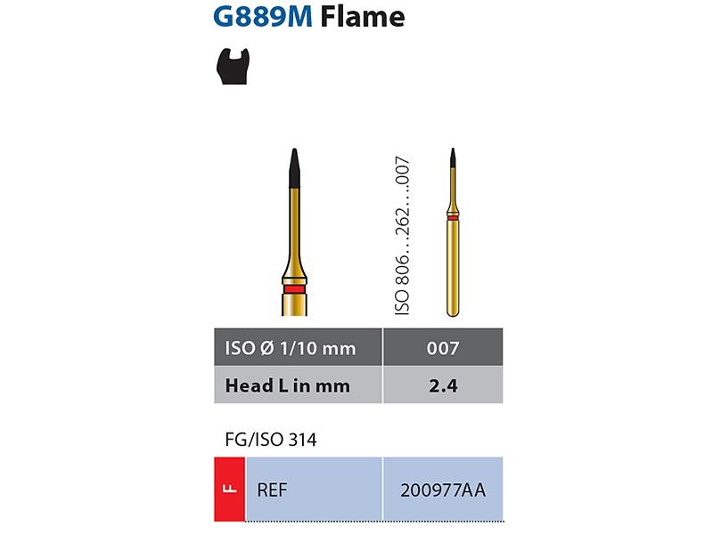 Diatech G889M Flamme F FG 07 instrument diamanté