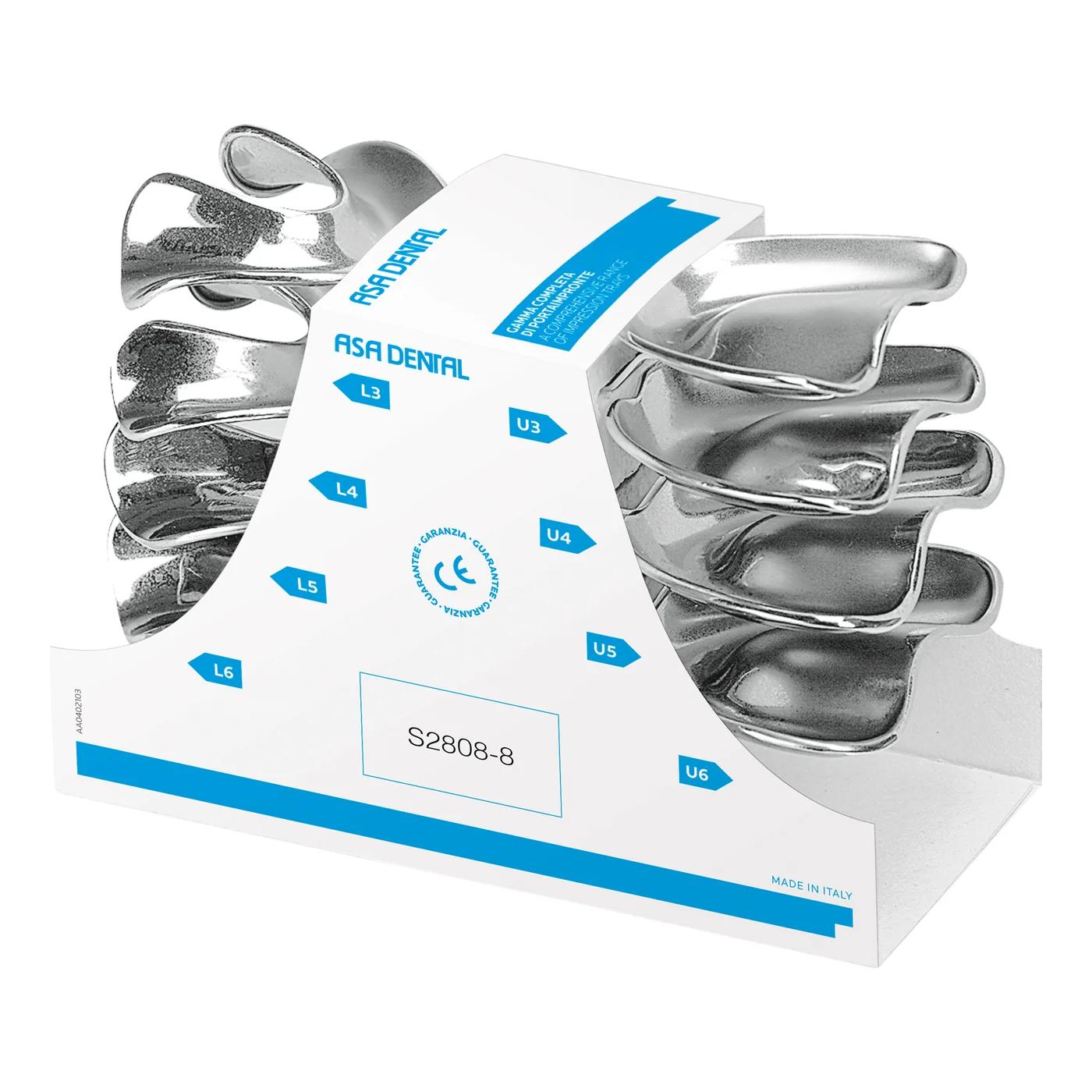 Impression Trays Stainless Steel 8Pcs S2808-8