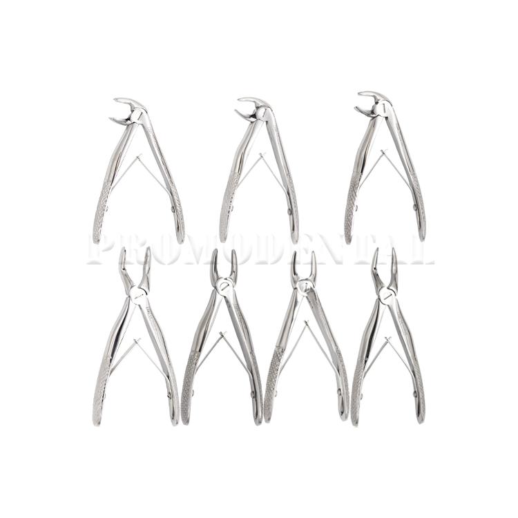 Kit complet de daviers d’extraction pour enfants – 7 pièces