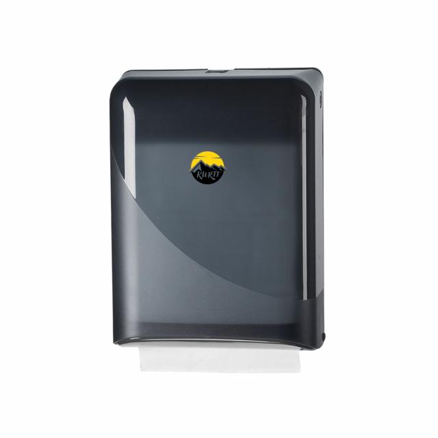 KURTT distributeur d'essuie-mains pliés Z-Fold / Interfold, plastique noir