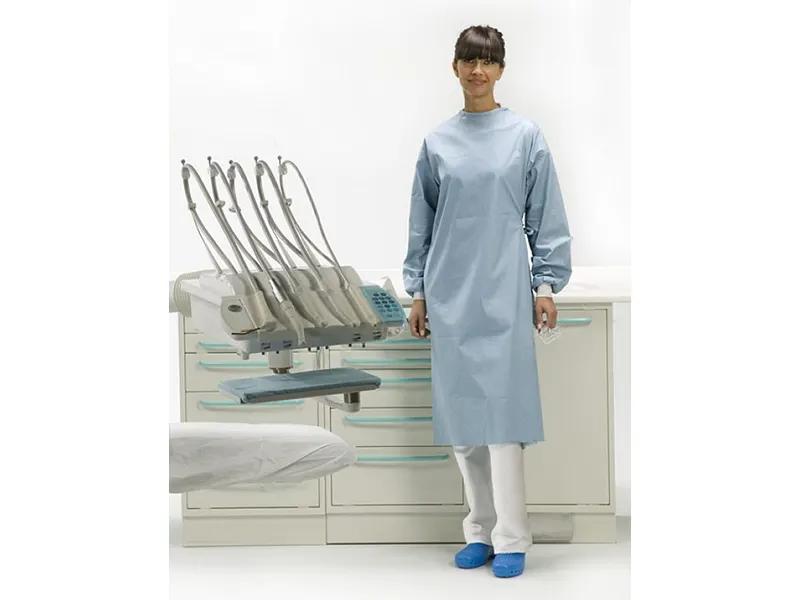 Surgically folded Expo model gown