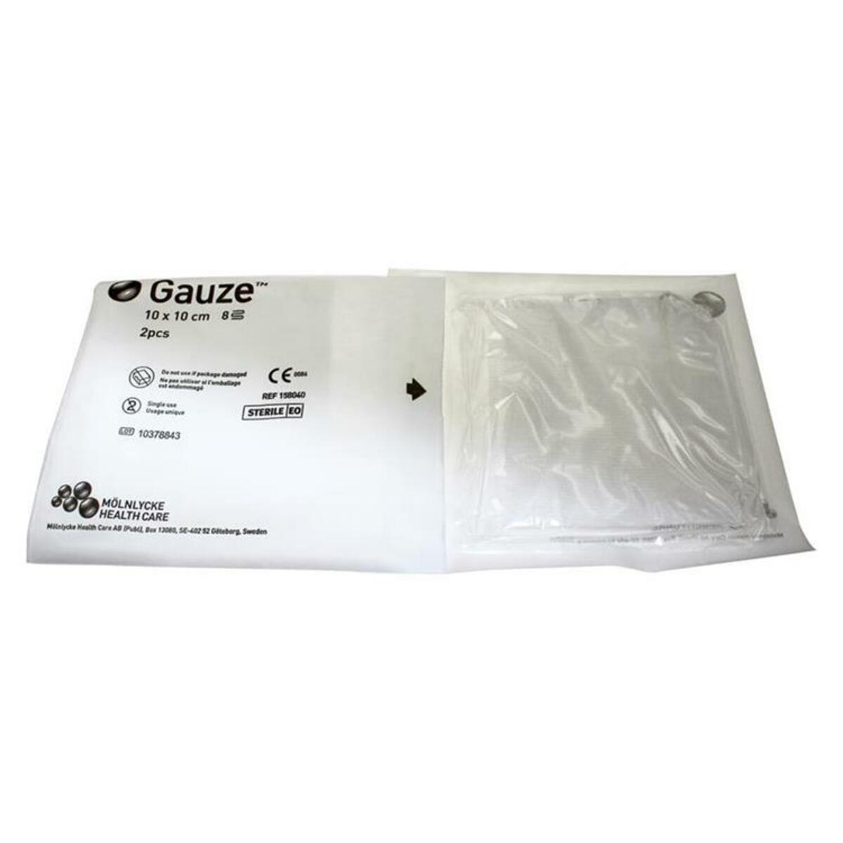 Gauze™ compresses de gaze stérile 8-couches - 10x10cm
