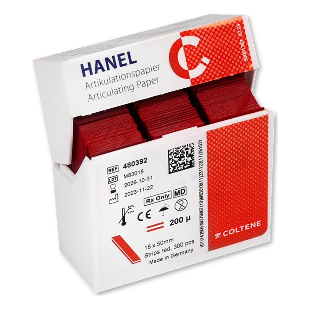 HANEL ARTICULATION PAPER RED 200U 300PC.