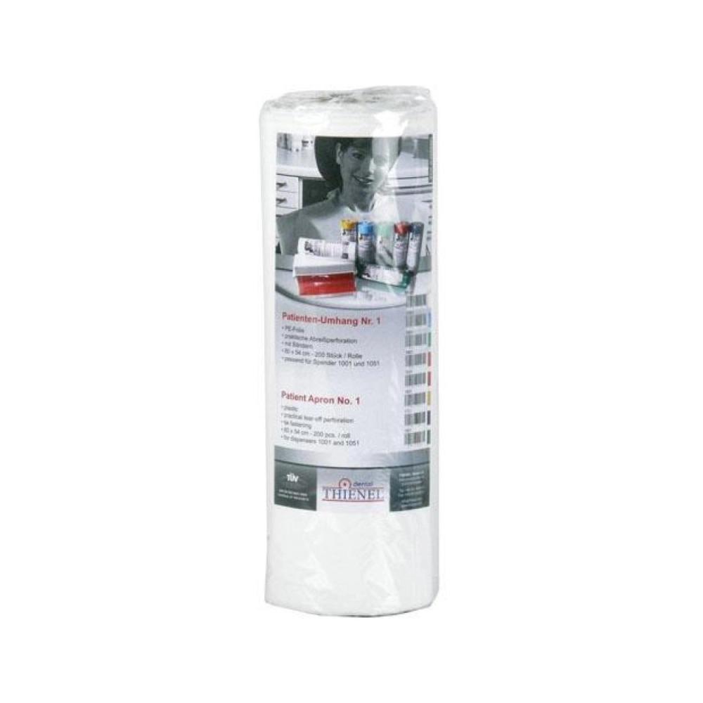 Thienel bavoirs plastic blanc 200 pcs