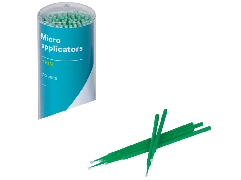 Micro-applicateur fin vert 100pc