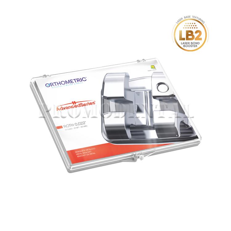 MIM Brackets Advanced métalliques Roth .022 – 1 kit (20 pièces)