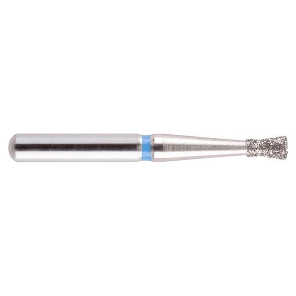 Fraises diamantées NeoDiamond FG - 019 cône renversé avec col - ISO 012, moyen (bleu), 10 pcs