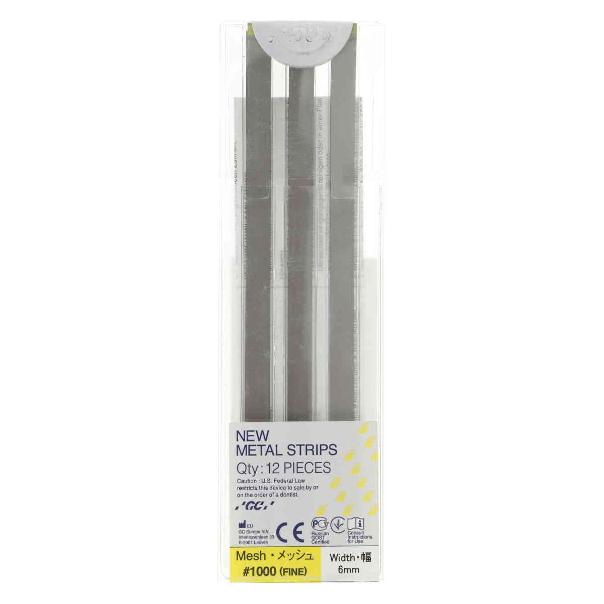 GC New Metal Strips #1000 6mm - fin (jaune)