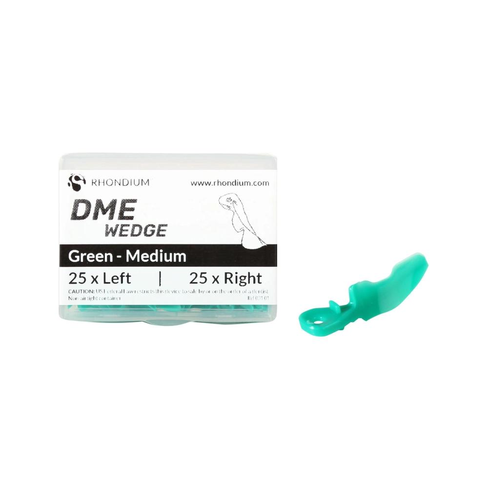 Rhondium DME Wedge medium vert 50 pcs