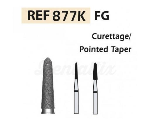 Fraise diamantée 877K FG en forme de torpille (5 pièces)