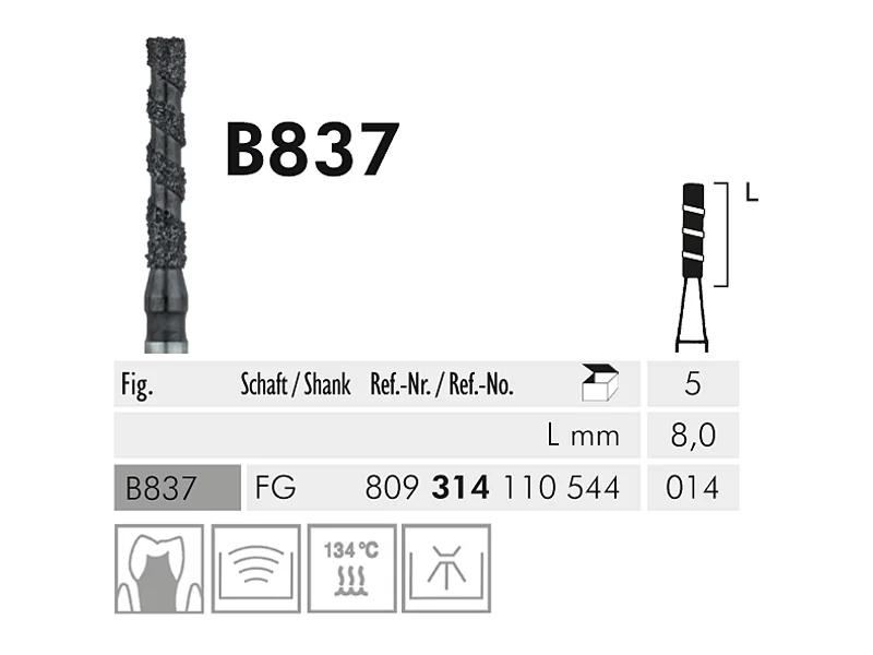 B 837 FG 014 Black Cobra instrument diamanté