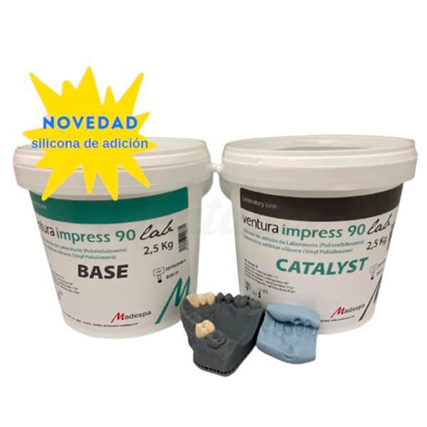 Ventura Impress 90 Lab : Addition de silicone (2,5 kg de Base + 2,5 kg de Catalyseur)