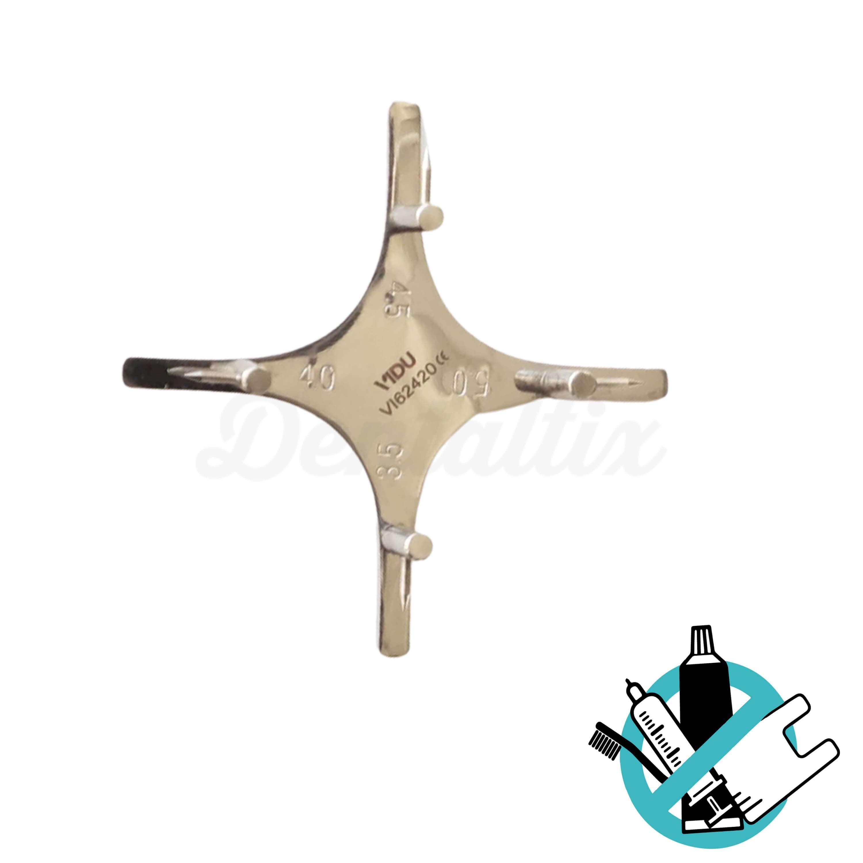Positionneur universel en forme d'étoile pour les supports