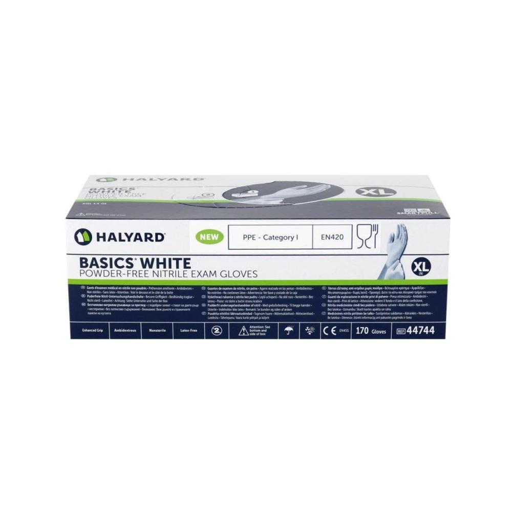 Halyard Basics Nitrile non poudrés blanc x-large 170 pcs