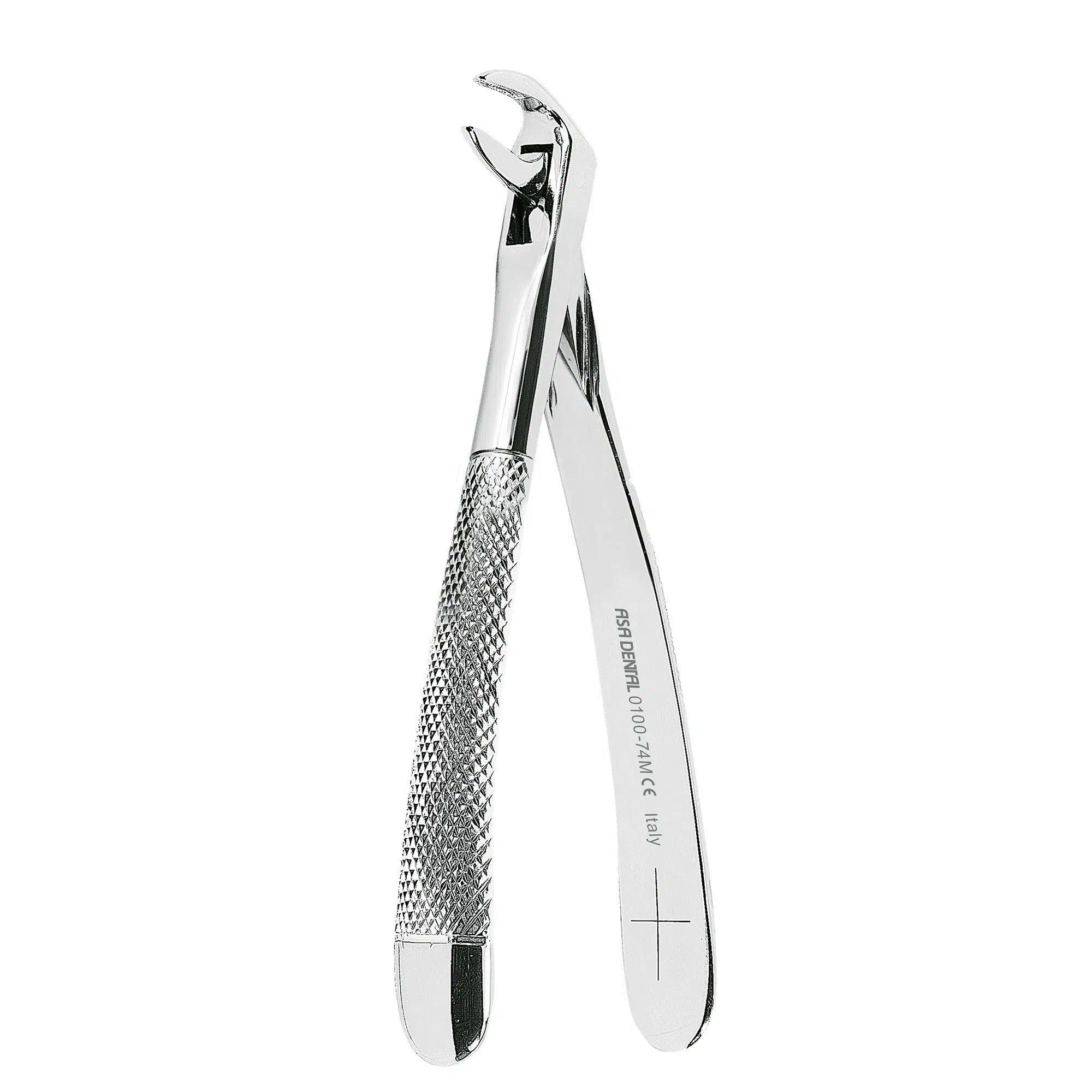 Asa Dental Extractietang #74M Gekartelde punt (15 cm)