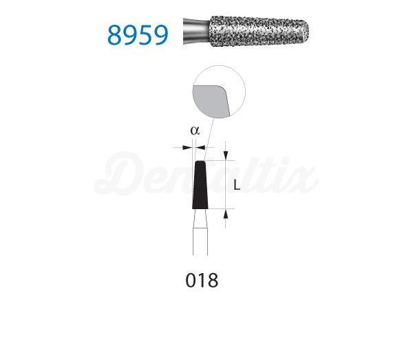 Fraise diamantée 959KR pour FG de forme conique (5 pcs)