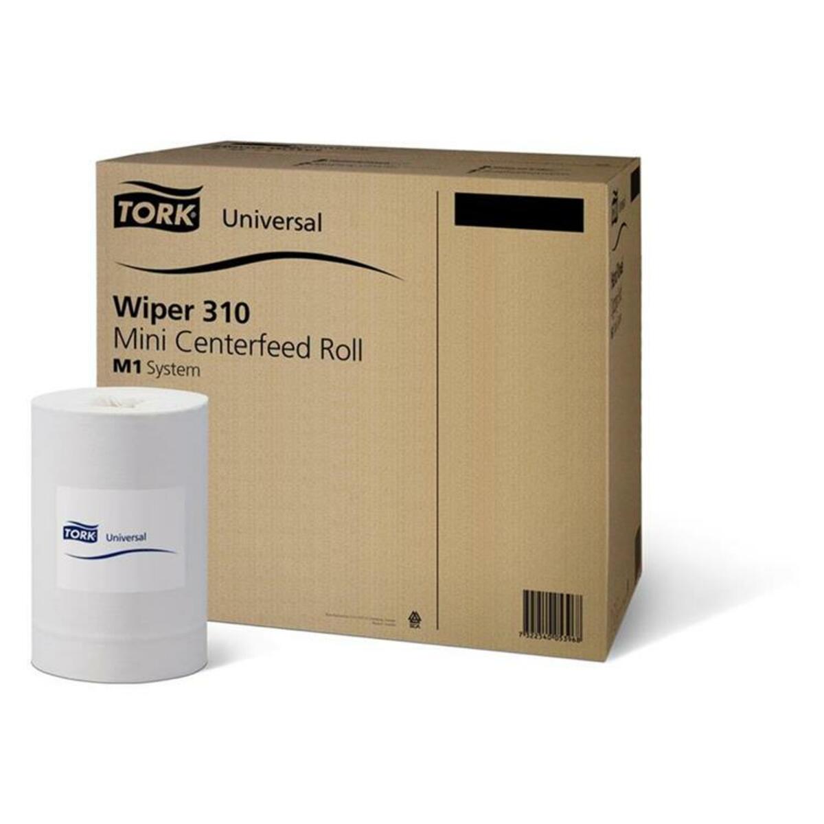 Tork® Basic Mini essuie-tout à dévidage central 21,5cmx120m pliage en Z (1-épaisseur)