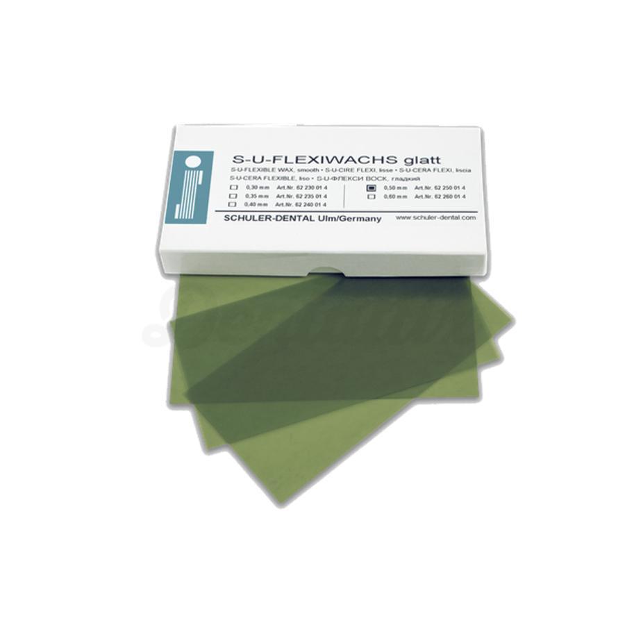 Plaques de cire Vert lisse (15 pcs)
