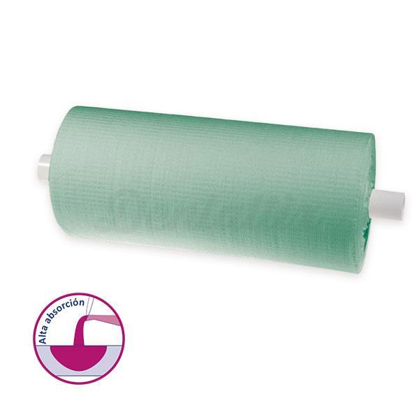 Papier prédécoupé - Bavoirs en plastique vert (80 pcs)