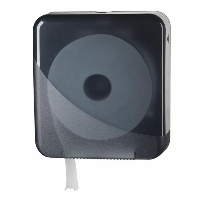 Distributeur de papier toilette Jumbo Maxi grande capacité, noir/blanc