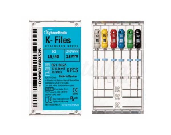 K-Files 25Mm Sz 55 Tip Red Pk/6