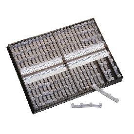 MOULES TRANSPARENTS - LE LOT DE 5 BARRETTES DE 4 MOULES SOIT 20 MOULES
