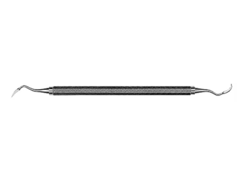 Sikkelscaler #204 gebogen Satin Steel