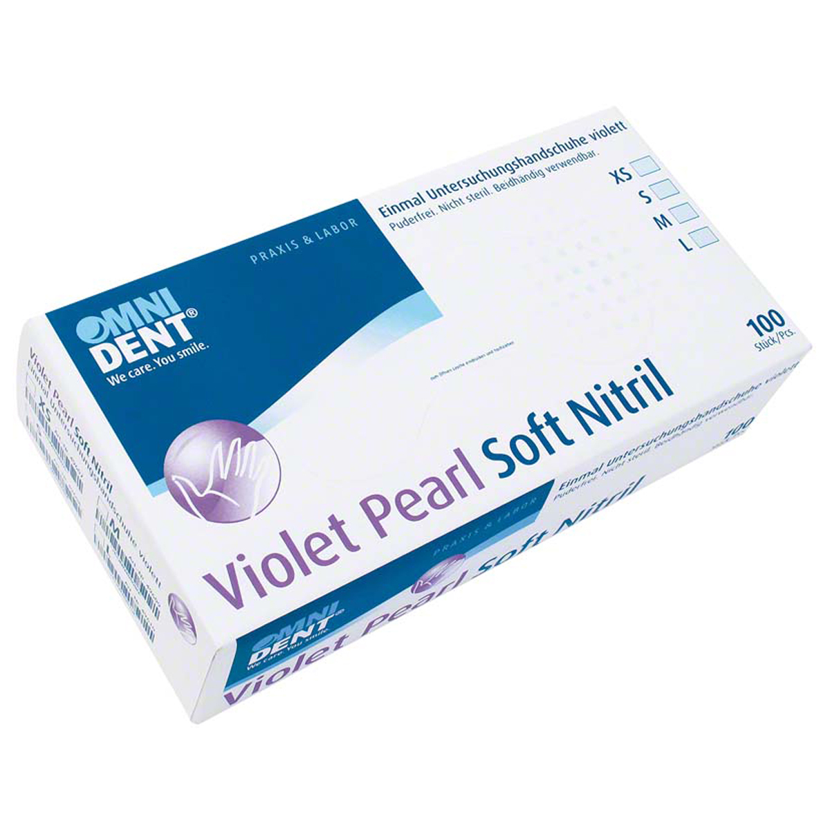 Omnident® Gants nitrile Pearl Soft sans poudre violet