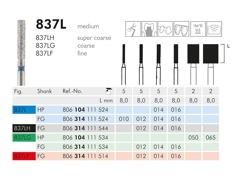 837 L instrument diamanté