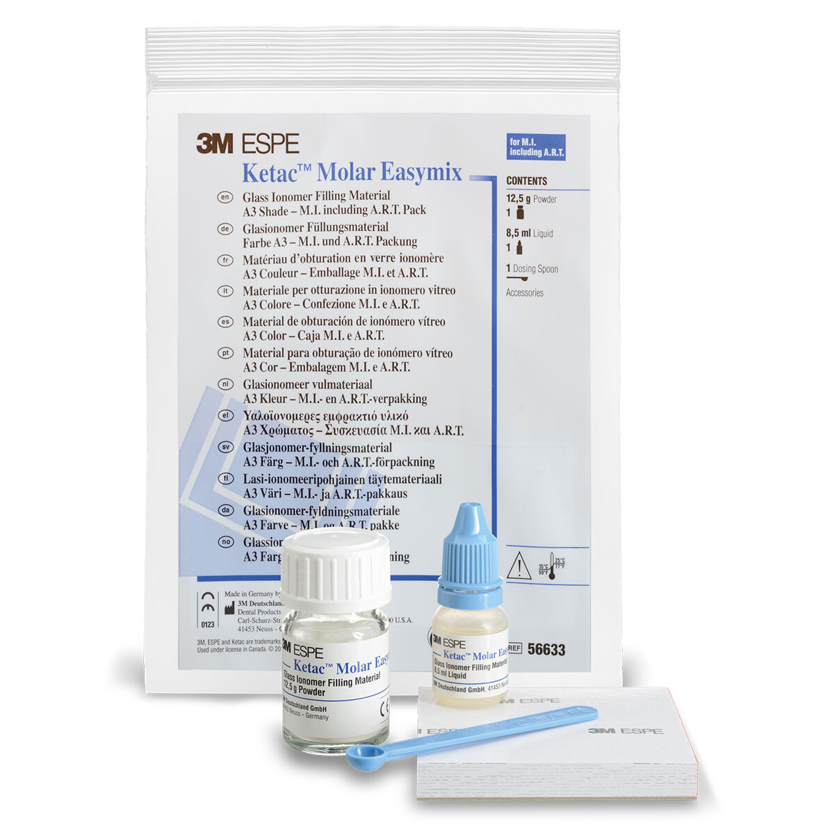 Ketac™ Molar Easymix Matériau de restauration verre ionomère Starter Kit - A3