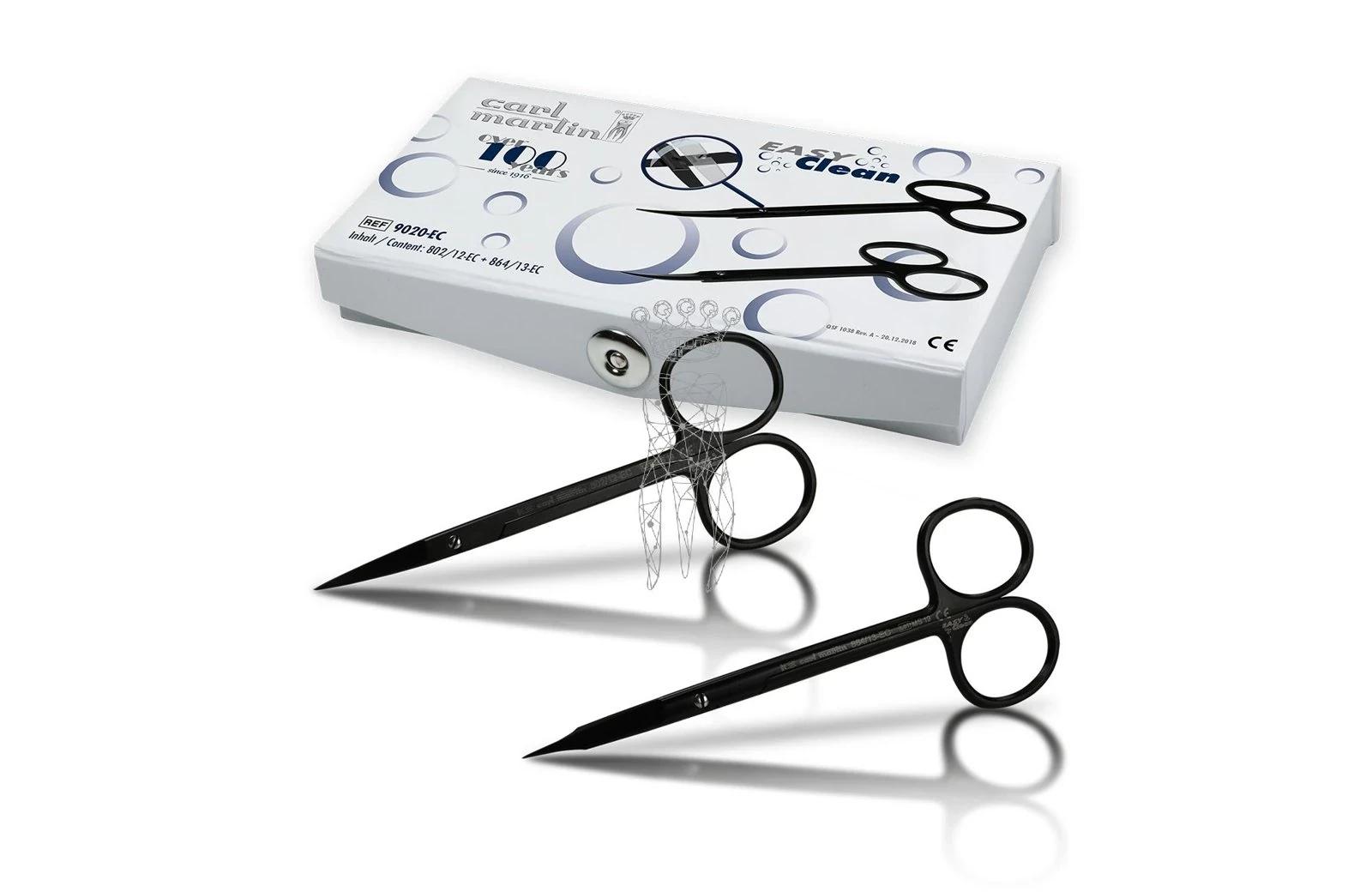 Set Ciseaux Noirs Easyclean