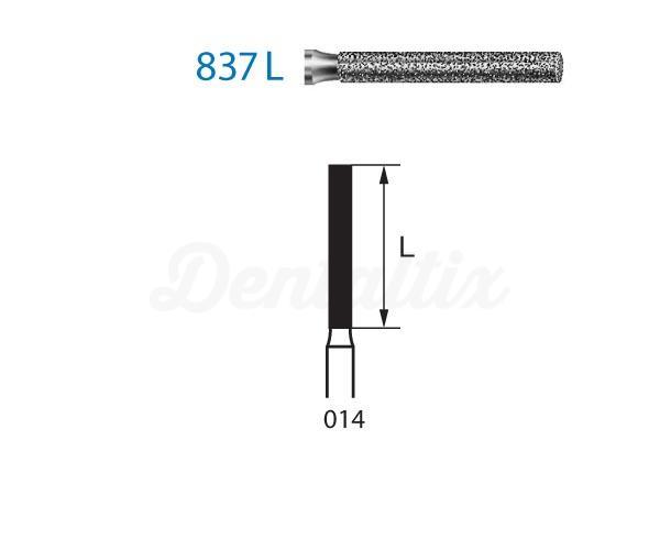 Fraises 837L.314.014. Fraise Diamantée Cylindrique Plate FG (5 unités)