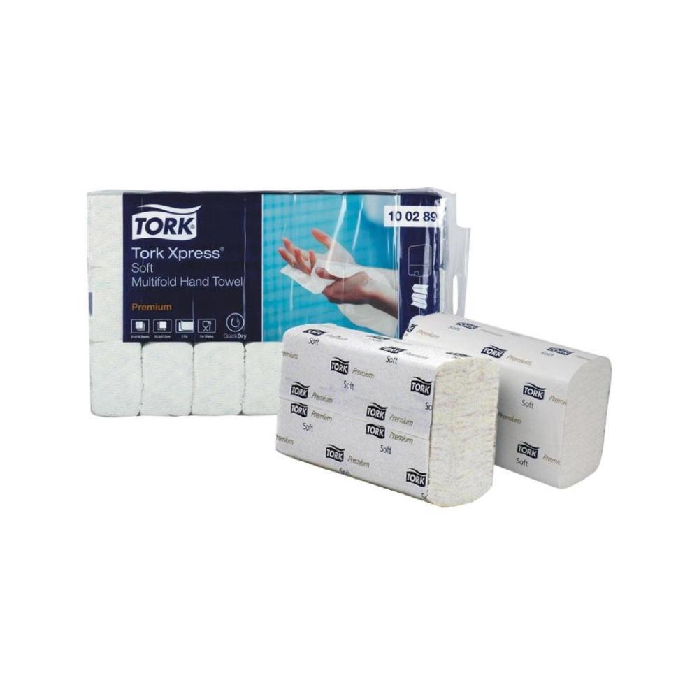 Tork Xpress® Premium Soft Essuis-mains interfoliés 21x26cm (2-épaisseurs)