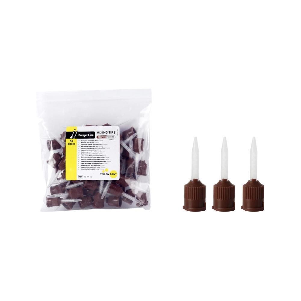 Yellow Point Budget Line Embouts de mélange brun 50 pcs