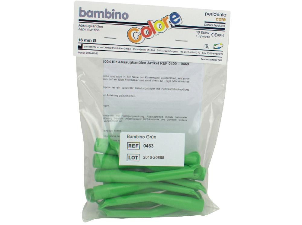 Zuigcanule Bambino groen 10st