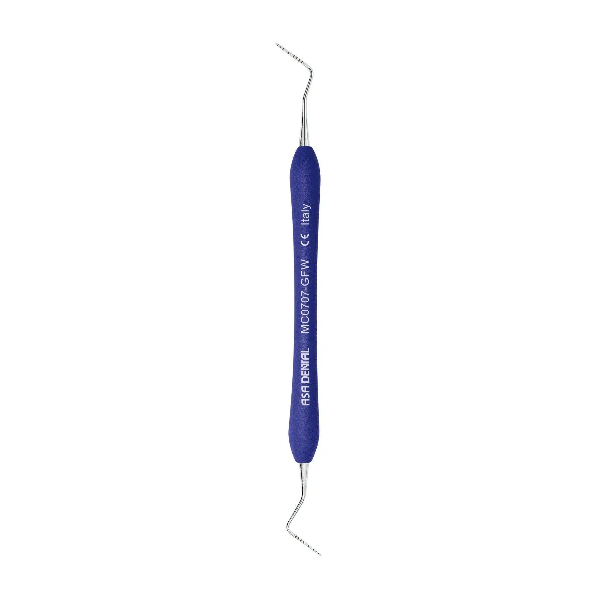 Asa Dental Explorer #GFW dubbeleindig - plat Blauw (ø 8,0 / 10,5 mm)