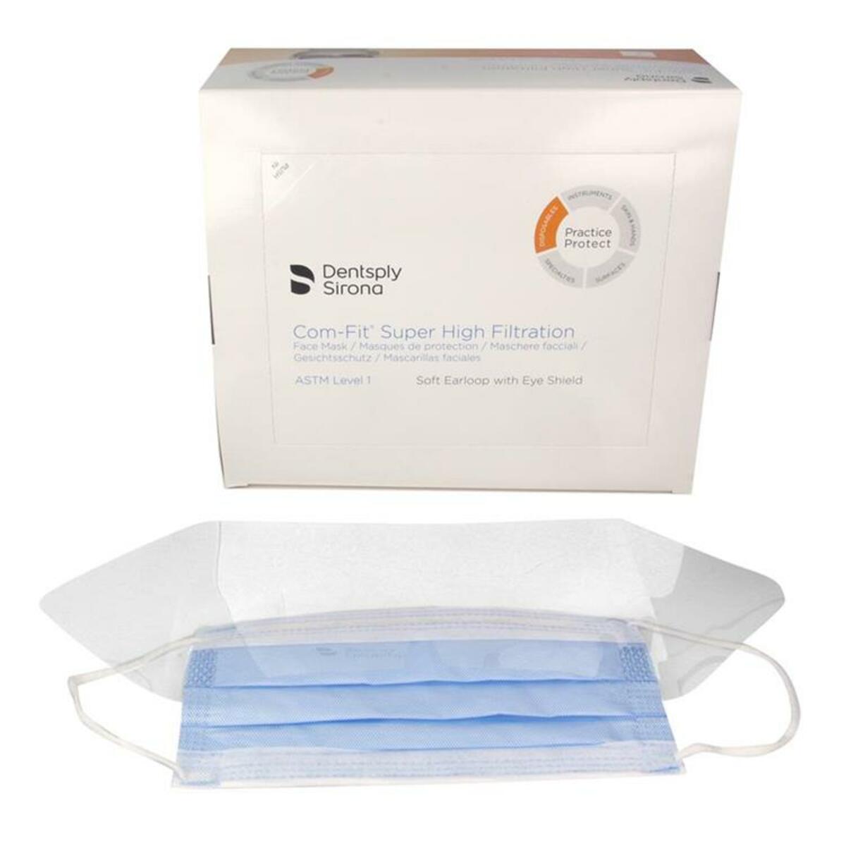 Com-Fit™ Super High Filtration Masques avec visière - bleu
