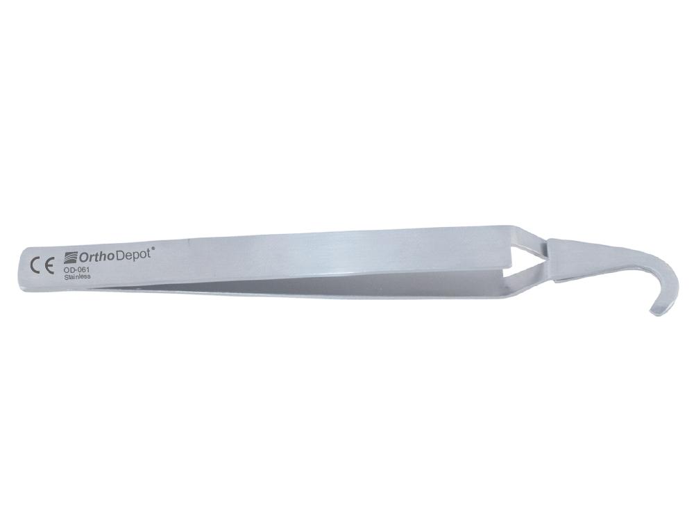 Bracket tweezers, curved