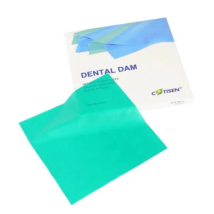 Digue en latex naturel 152 x 152 mm (36 pcs)