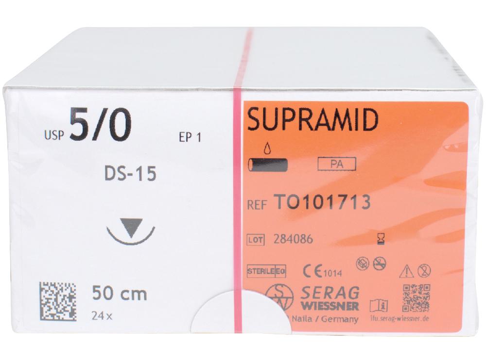 Supramide zwart 5/0 DS-15 2Dtz