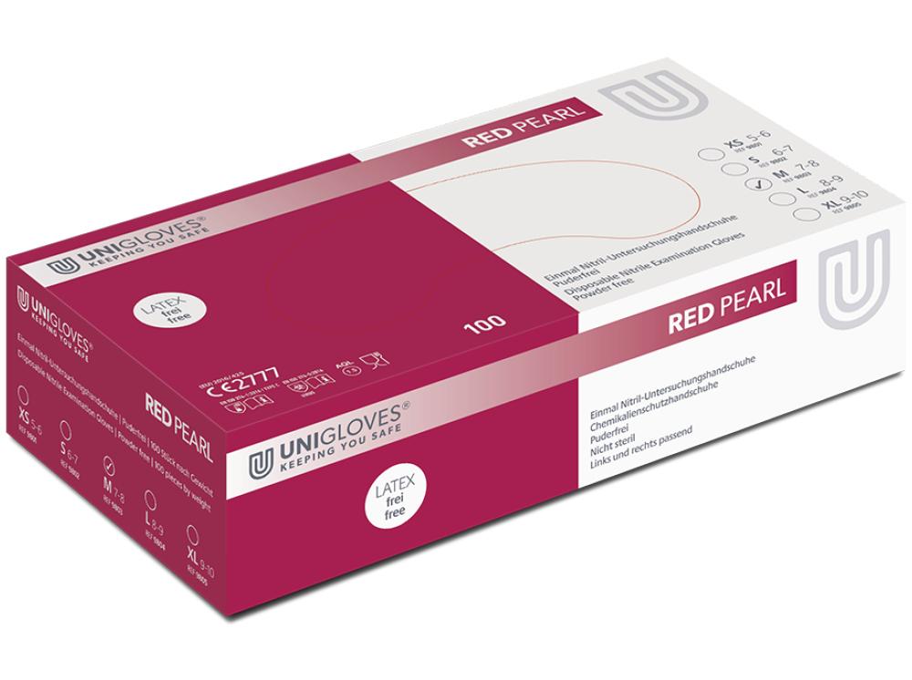 Nitril Red Pearl Taille M 100p.