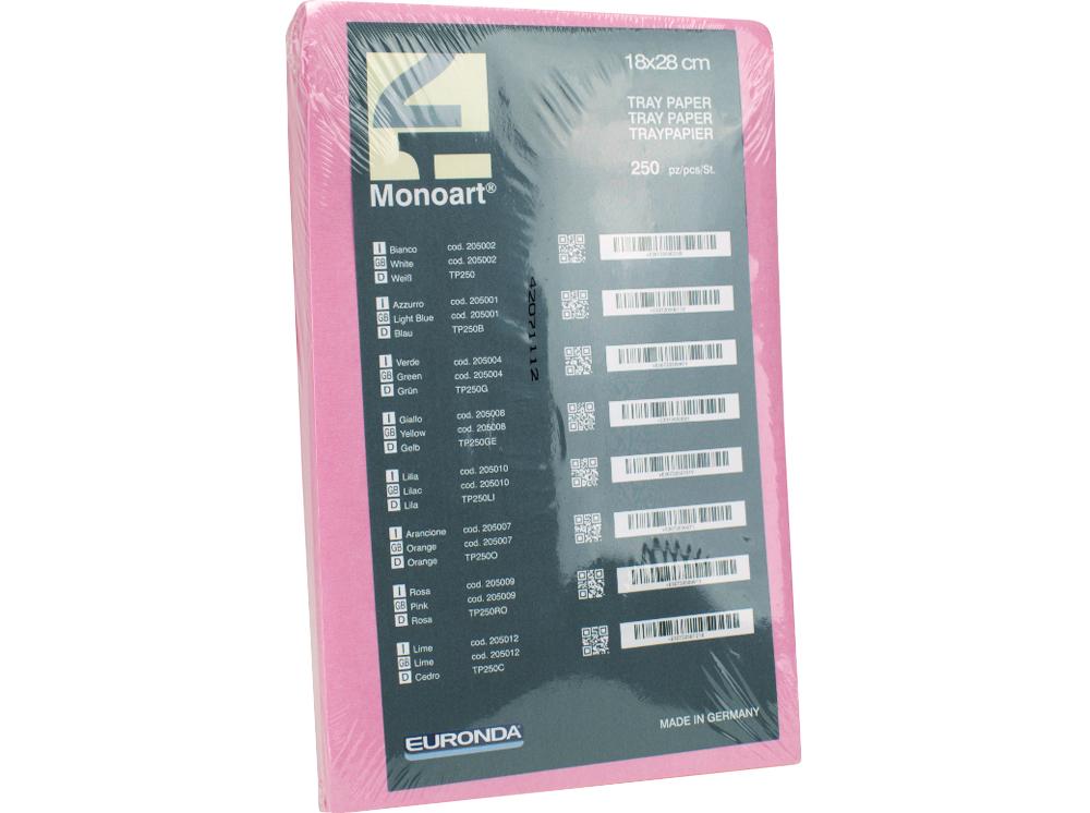 Dienblad roze 18x28cm 250st