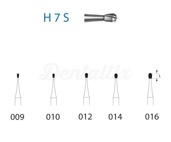 Fraise H7S.314. Conique arrondie PM (5 pcs)