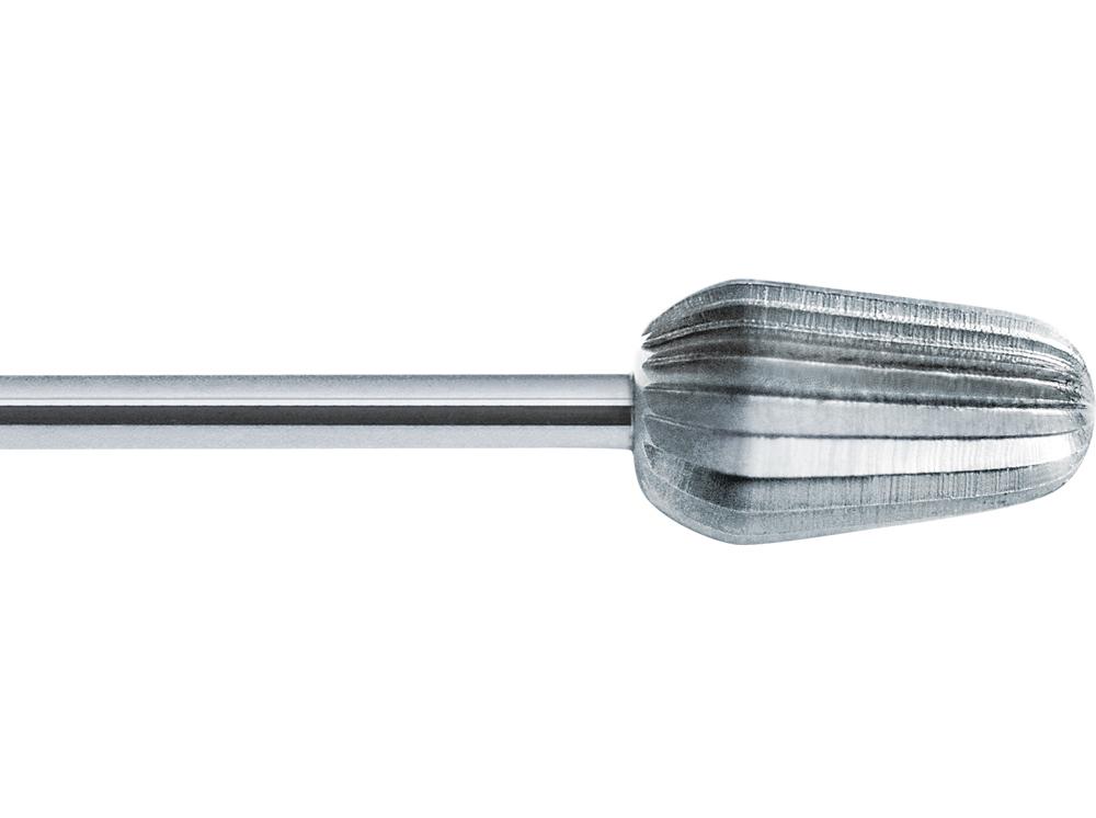Frezen voor kunststof, groot, freesvertanding, recht, vorm: knop, rond