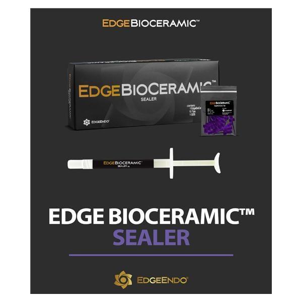 EdgeBioCeramic Sealer - Seringue, 2 g et 15 embouts à usage unique.