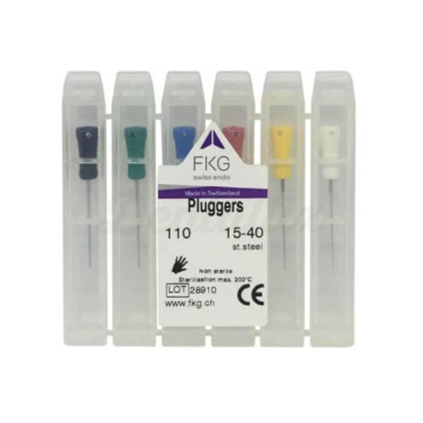 Stalen pluggers met platte punt voor verticale vulling (6 st.)