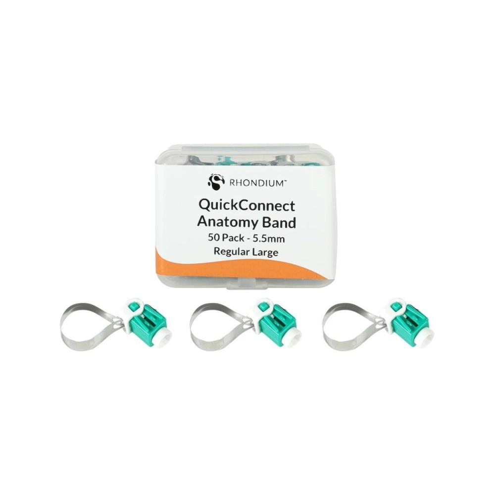 Rhondium QuickConnect Regular large 5,5 mm vert 50 pcs