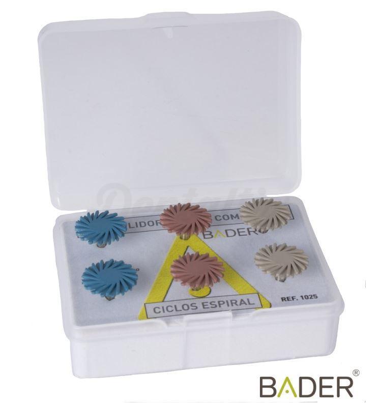 Kit de polissoirs diamantés en spirale pour composites (6 pièces)