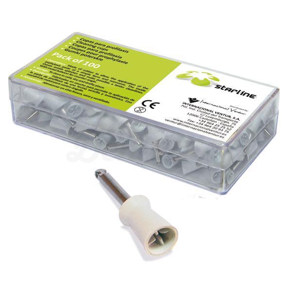 Gobelets de prophylaxie en caoutchouc (100 pcs)